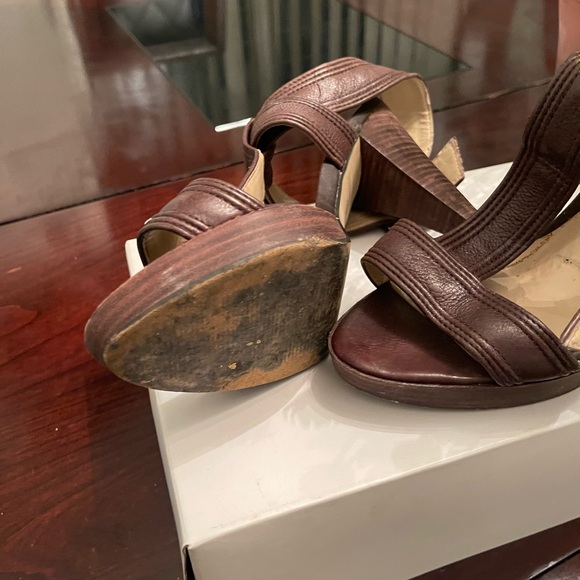 Inc brown ankle strap sandal - Picture 3 of 5